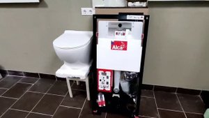Комплект инсталляция Alcaplast am101/1120 подвесной унитаз безободковый ABRim