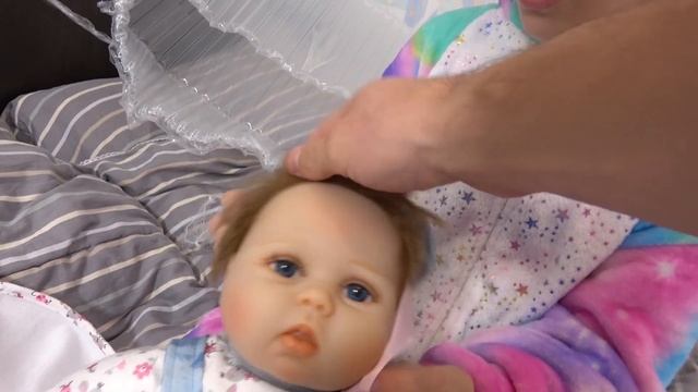 Моя первая КУКЛА РЕБОРН девочка - Ева Получила посылку из Китая РЕБОРНА видео
