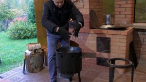 Печь под казана | Очаг.| Обзор от Picnik.by