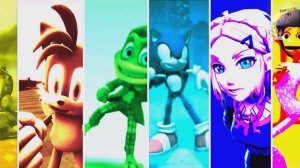 Color dance Super Sonic/Skeleton/Gum Bear and others #patila #dametucosita #dencechallenge