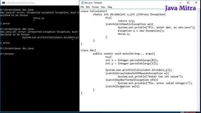 Java Exception Handling #4 | Using throws and finally смотреть онлайн