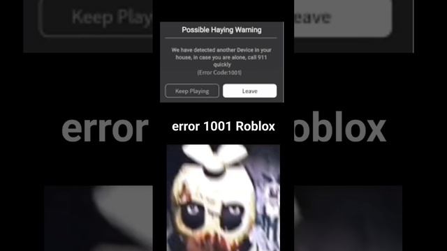 Роблокс ошибка 1001 error 1001 Roblox #roblox #shorts