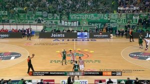 Panathinaikos vs Olympiakos Euroleague.2017-18.Day 24 1st Half