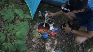 Походная кухня (шашлык в хлебе) #рецепты #питаниевпоходе #camping