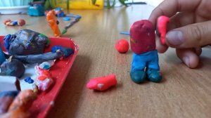 лепка человечка из пластилина