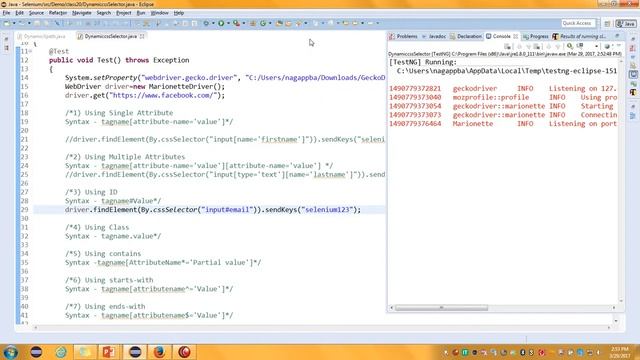 Selenium Tutorial for Beginners || How to Write Dynamic CSS Selectors in Selenium WebDriver