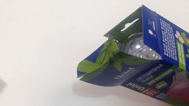 Светодиодная лампа для растений Uniel 9W E27 смотреть онлайн