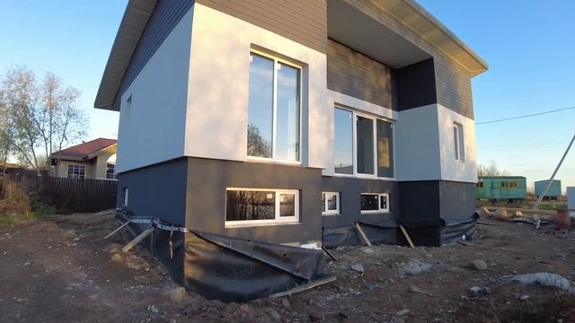 Монолитный дом с цокольным этажом. обзор дома. монолитный одноэтажный дом