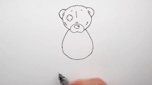 Как Нарисовать Мишку Тедди поэтапно ❤