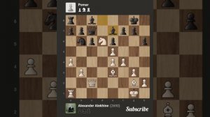 Alexander Alekhine vs Arturo Pomar. Spain 1945