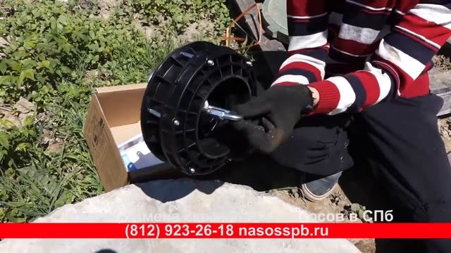 Как подключить насос погружной БЕЛАМОС TF3 к скважине смотреть онлайн