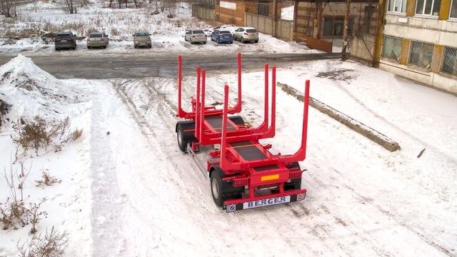 Прицеп сортиментовоз лесовоз BERGER 8852 0000030 03 серии Strong Line.