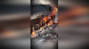 Догорающая немецкая БМП Marder 1A3 ВСУ