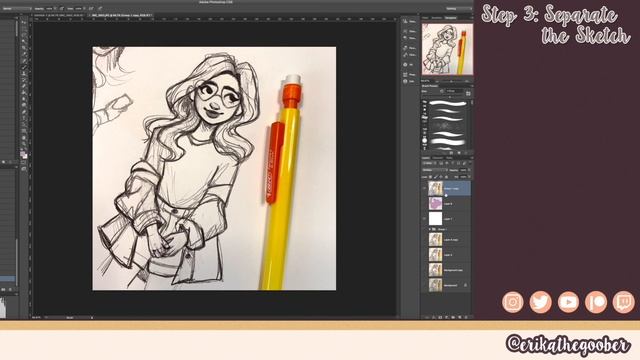 HOW TO COLOR YOUR SKETCHES DIGITALLY!| Photoshop Tutorial