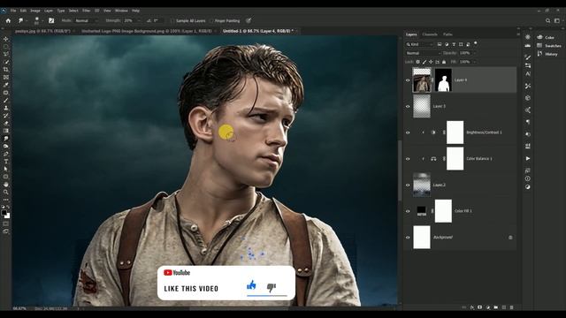 UNCHARTED MOVIE POSTER - PHOTOSHOP TUTORIAL смотреть онлайн