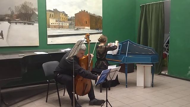 Владимир Коденко барочная виолончель, Татьяна Соснина клавесин. Барочная капелла «Золотой век»: