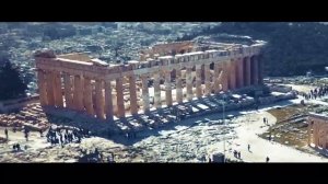 Греция, Афины, Акрополис сьемка с вертолета, вид с неба! Аэрофотосьемка, видео, аэро