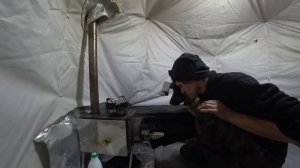 Ночь в палатке. Зимняя рыбалка с ночевкой