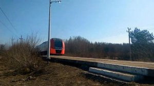 Электропоезд Ласточка Москва-Иваново тянут два тепловоза