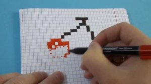 Как нарисовать вишню по клеточкам  Рисунки по клеточкам