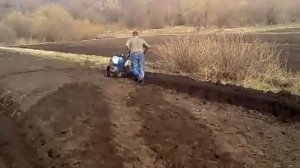 Мотоблок НЕВА - вспашка