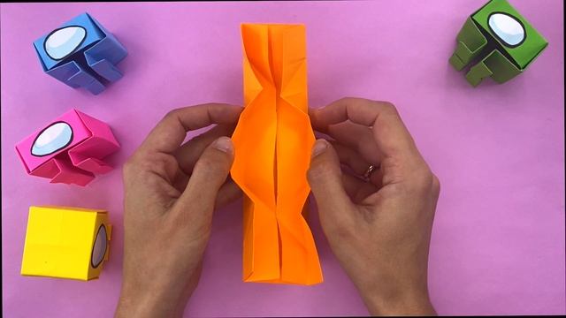 How to make origami AMONG US TOY [paper among us] смотреть онлайн
