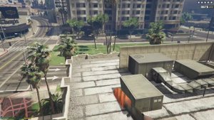 GTA 5 - Michael's FIRST PERSON FIVE STAR COP BATTLE AT ROCKFORD HILLS CITY HALL (GTA V Funny Moment