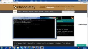 How to install git using chocolaty in windows