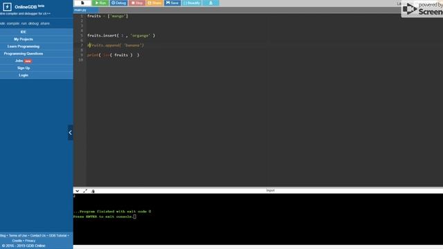 Python Tutorial 3 ( List operations ) смотреть онлайн