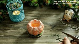 СВЕЧИ в МАНДАРИНЕ .Новогодний декор своими руками. Околомыльное.