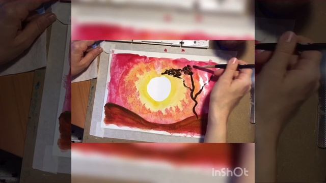 КАК НАРИСОВАТЬ ЖИРАФА? / РИСУЕМ ЖИРАФОВ НА ЗАКАТЕ смотреть онлайн