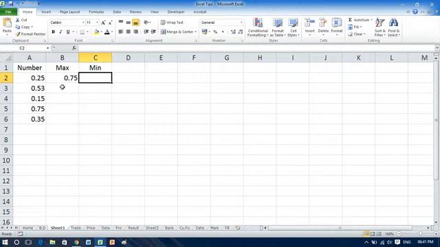 Use the MIN, MINA, MAX & MAXA Function in Excel