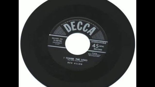 Rex Allen - I Thank The Lord - 1953 смотреть онлайн