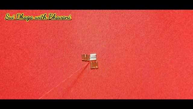 beads embroidery designs | how to do bead embroidery on fabric | tube bead work in fabric | #beads
