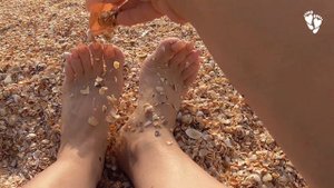 ДЛИННЫЕ НОГТИ и ракушки - АСМР МОРЕ