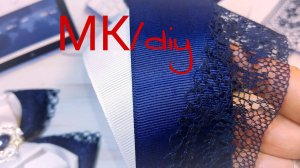 Большие Бело-синие бантики в школу #бантики #бантикившколу #канзаши