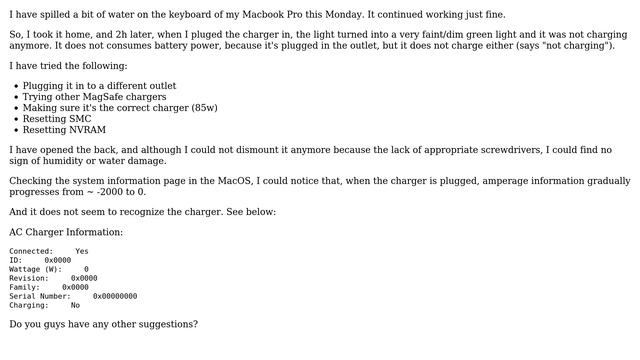 Apple: Macbook Pro Mid-2010 15" is not charging with dim green light (3 Solutions!!)