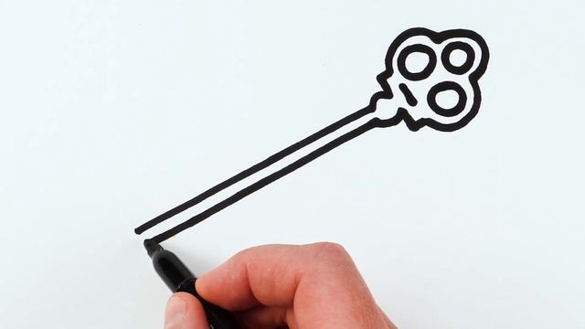 Draw a picture of a golden key | рисуем золотой ключик | Bolalar uchun oltin kalit tasvirini chizis смотреть онлайн