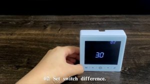 RF boiler thermostat advanced setting (R9BW)