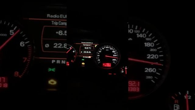 Audi A8 W12 6.0 acceleration  140-280km/h