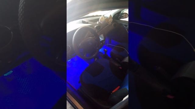 Подсветка ног FORD FOCUS + Eva коврики. смотреть онлайн
