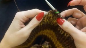 Полупатентная резинка по кругу - простой способ без накида