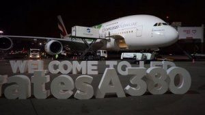 Встреча Airbus A380 в аэропорту Пулково!