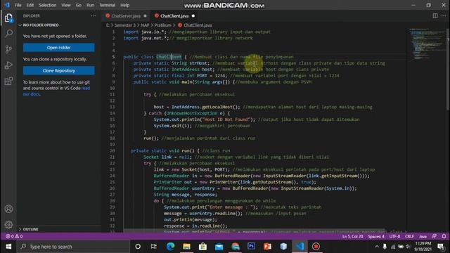 Socket Programming : Cara komunikasi dari Server ke Client menggunakan Socket TCP смотреть онлайн