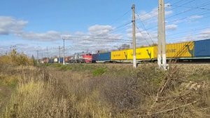 Электровоз ВЛ10У-094, тепловоз 2М62У-0003