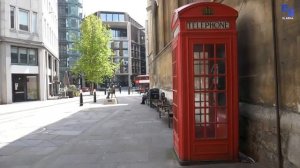 Символ Лондона. Красные телефонные будки.
