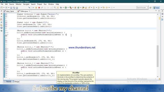 How to Create a Simple Easy Calculator in java | Eclipse смотреть онлайн