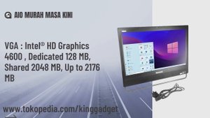 LENOVO AIO THINKCENTRE M93Z INTEL CORE I7-4790S RAM 8GB HDD 1TB LAYAR 23" FULL HD IPS