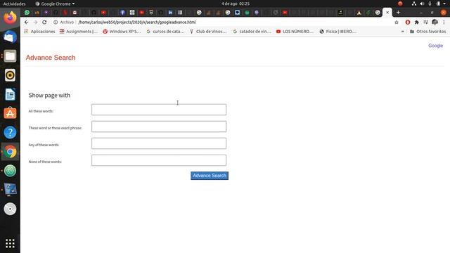 especifications for CS50 Web Programming With Python and Javascript search project смотреть онлайн