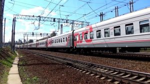 Электровоз ЧС7-109 с поездом №376 (Москва - Воркута)